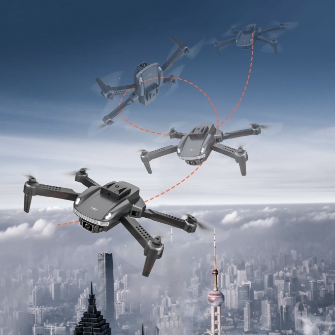 AERIUM KF 4K Dual Camera drón, narancssárga - 2 akku