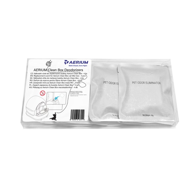 AERIUM Clean Box Deodorizers - utántöltő illatok - 4 db AERIUM Clean Box Deodorizers - utántöltő illatok - 4 db